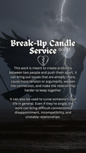 Load image into Gallery viewer, Break-Up Candle Service Oct. 17