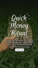 Load image into Gallery viewer, Quick Money Ritual June 19