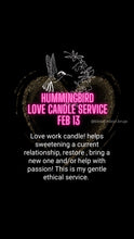 Load image into Gallery viewer, Hummingbird Gentle Love Candle Spell Service Feb. 13